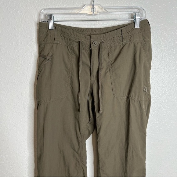 The North Face Pants Women Size 4 Hiking Convertible roll up brown Straight AA - Picture 3 of 14